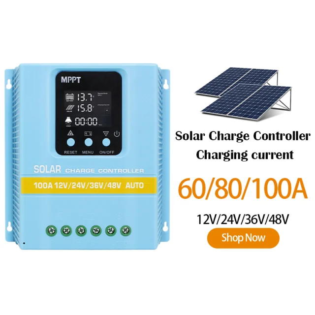 SA-A Series 60A–100A PWM Solar Charge Controller for 12V/24V/36V/48V Systems - Gerixi solar charge controller