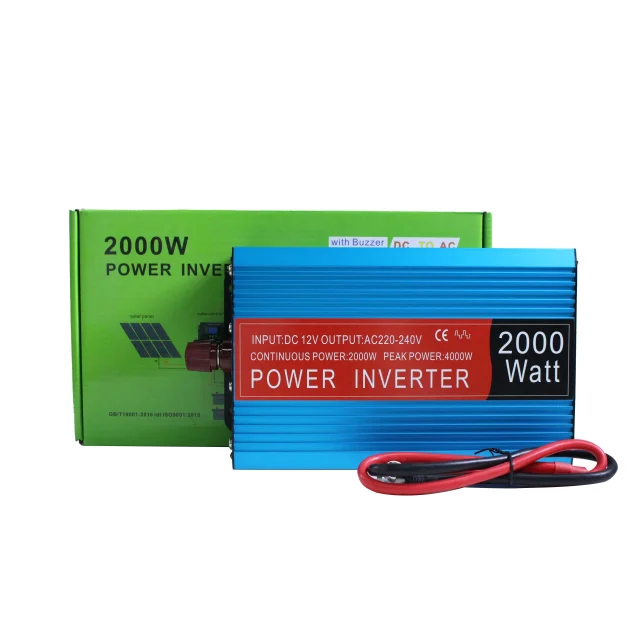 NF2000 2000W Modified Sine Wave Inverter, DC 12V to AC 110V/220V - Gerixi solar charge controller