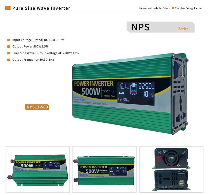 NPS12-500 pure sine wave inverter product overview