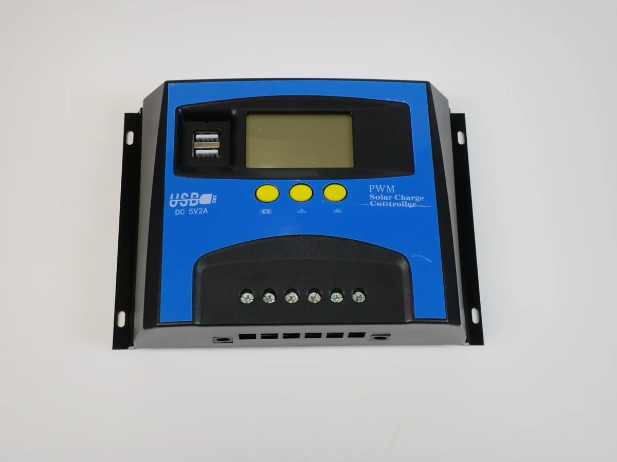 SDB-48V solar charge controller and mounting tabs