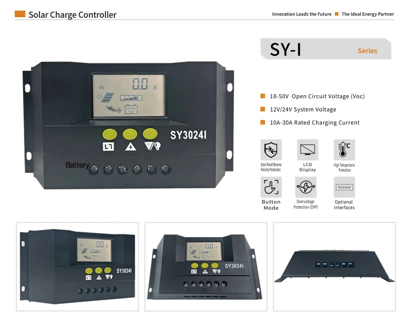 SY-I solar charge controller product and feature overview