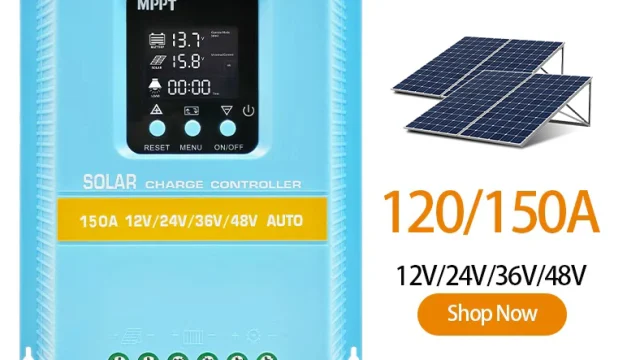 SA-C 120A/150A PWM Solar Charge Controller: Choosing High-Current 12V-48V Battery Systems