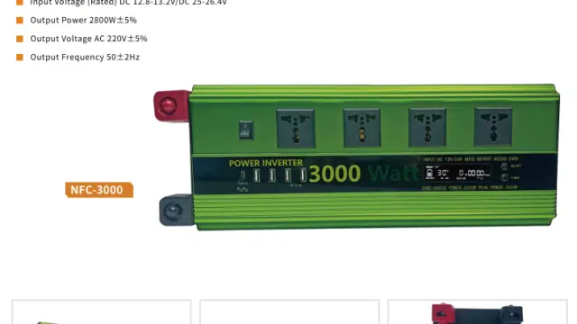 NFC-3000 Inverter Selection Notes for Larger Solar Backup Battery Systems