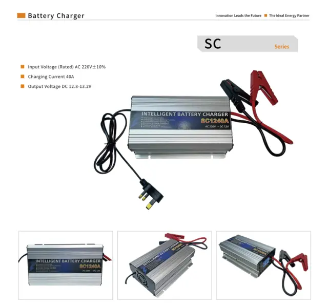 SC1240A 40A Battery Charger for 12V Battery Systems - Gerixi