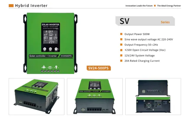 SV24-500PS 500W Solar Inverter for 12V/24V Battery Systems - Gerixi solar charge controller